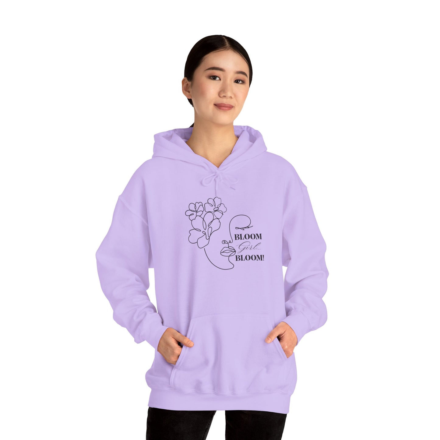 Bloom Face Unisex Heavy Blend™ Hooded Sweatshirt | “I’m In My BLOOM Girl Era” Pullover