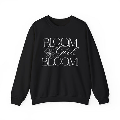 Bloom Face Signature Logo Unisex Heavy Blend™ Crewneck Sweatshirt