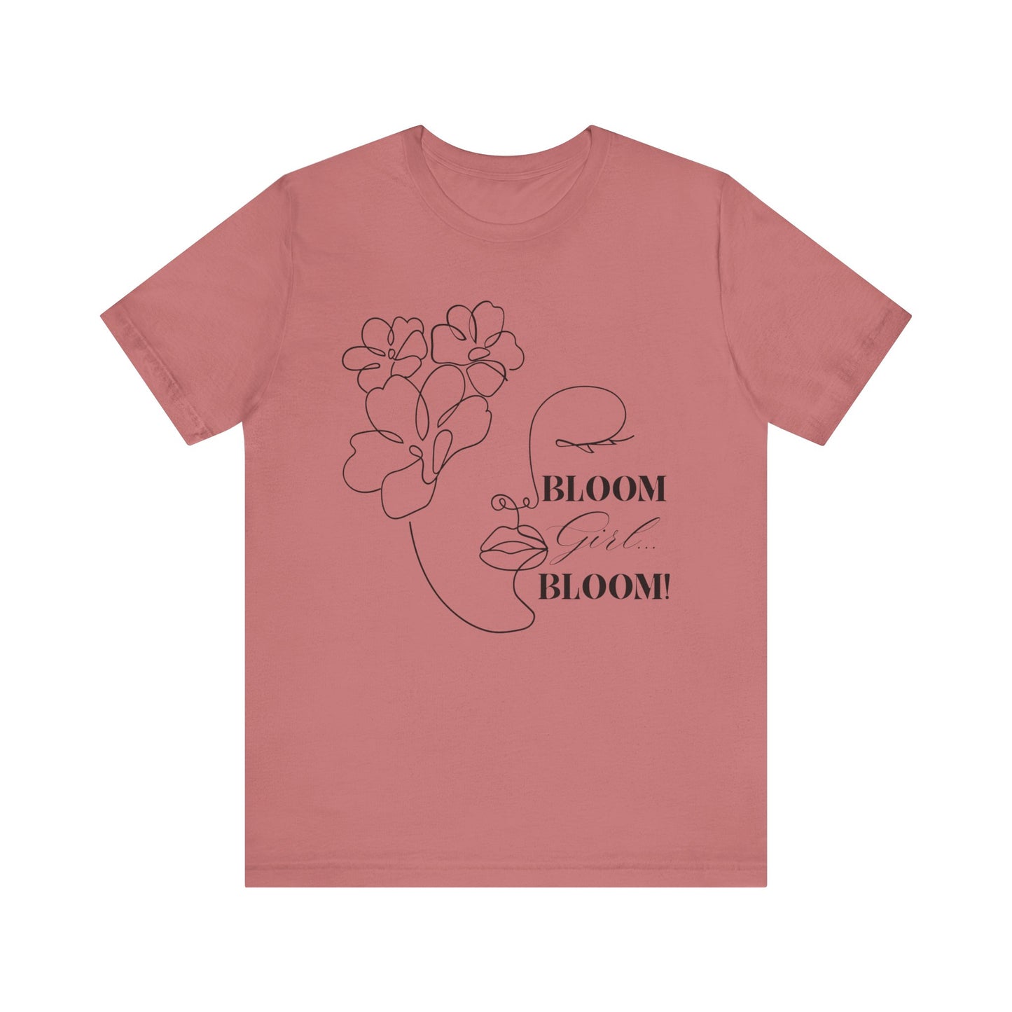 Bloom Face Unisex Jersey Short Sleeve Tee