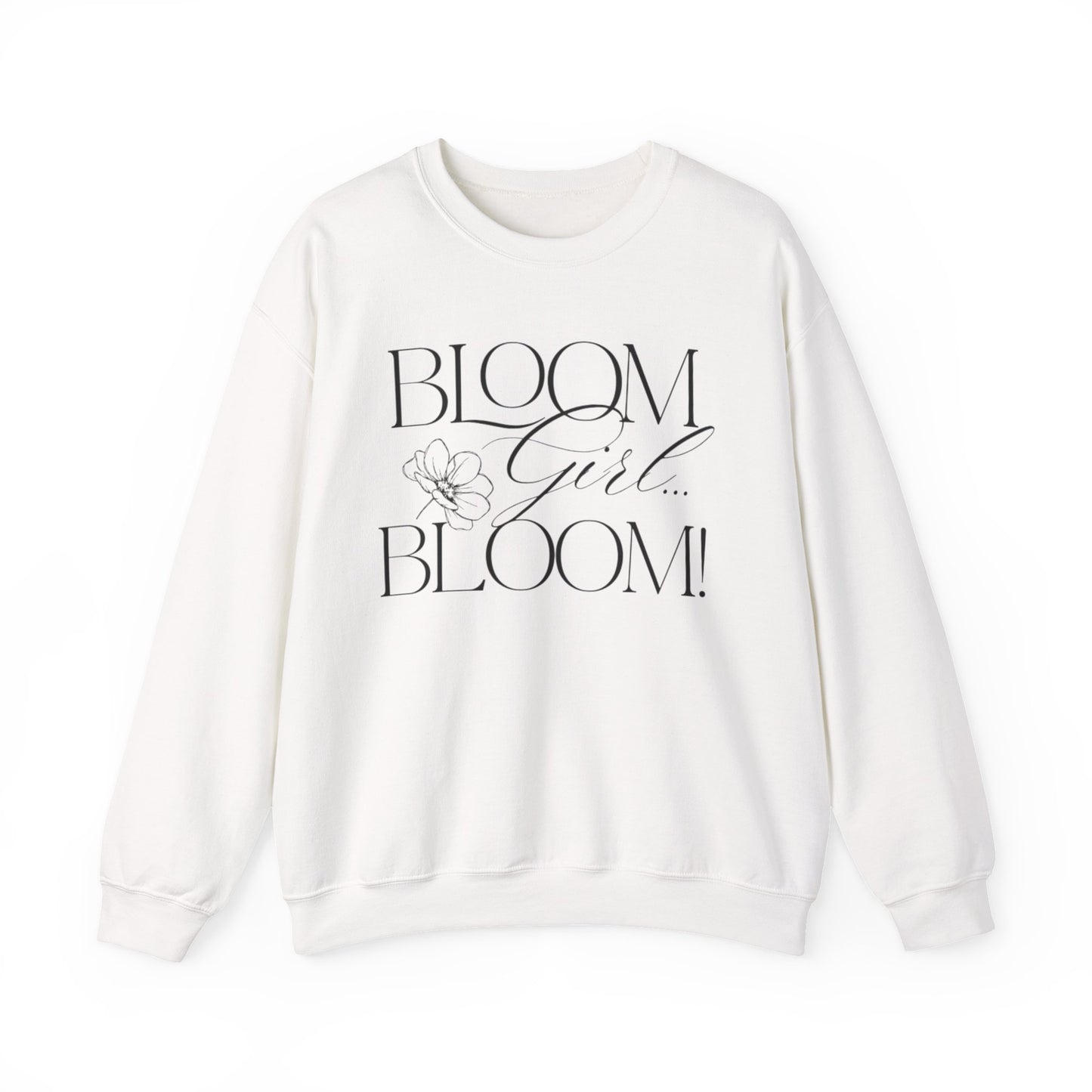 Bloom Face Signature Logo Unisex Heavy Blend™ Crewneck Sweatshirt
