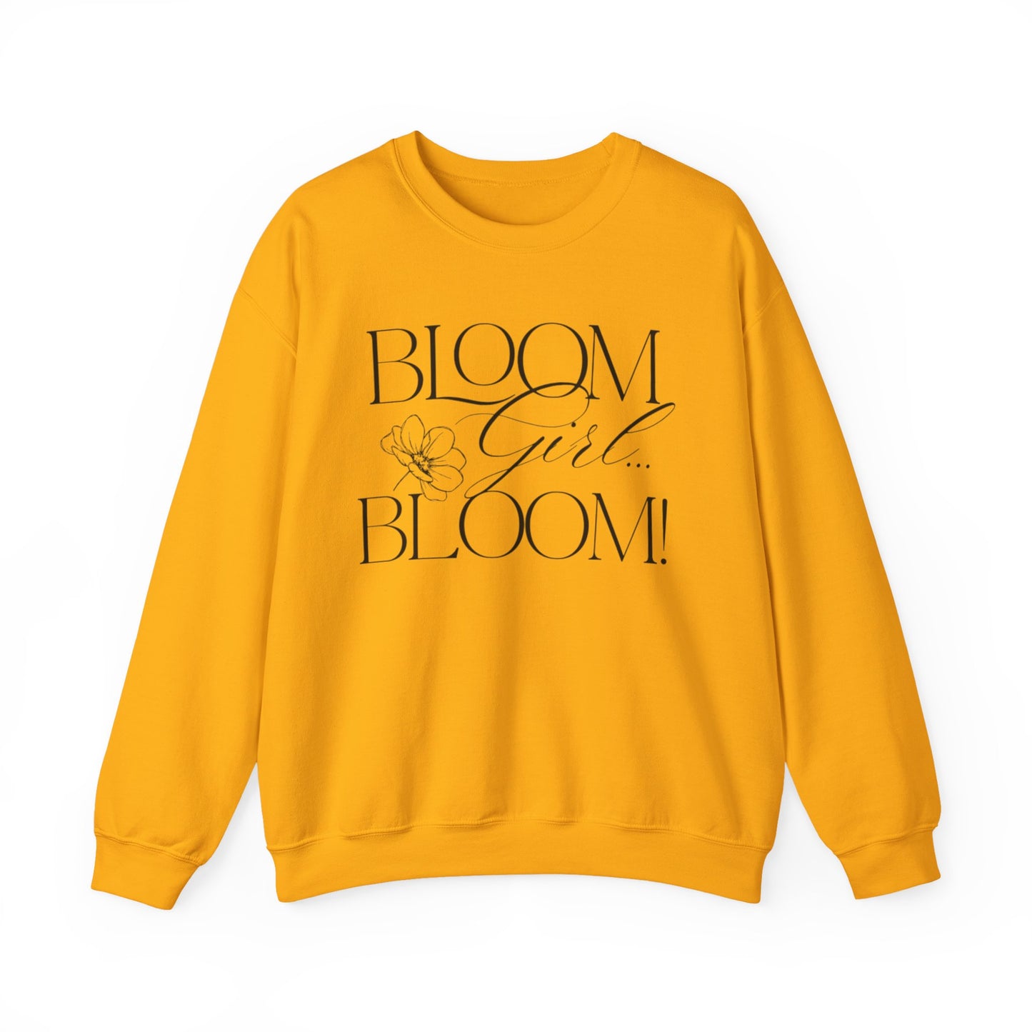 Bloom Face Signature Logo Unisex Heavy Blend™ Crewneck Sweatshirt