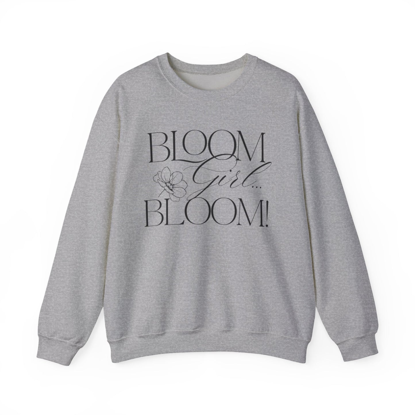 Bloom Face Signature Logo Unisex Heavy Blend™ Crewneck Sweatshirt