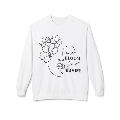 Bloom Face Unisex Midweight Softstyle Fleece Crewneck Sweatshirt | Classic Comfort Pullover