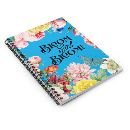 Spiral Notebook – Ruled Line | “I’m in my BLOOM Girl Era” Graphic Journal