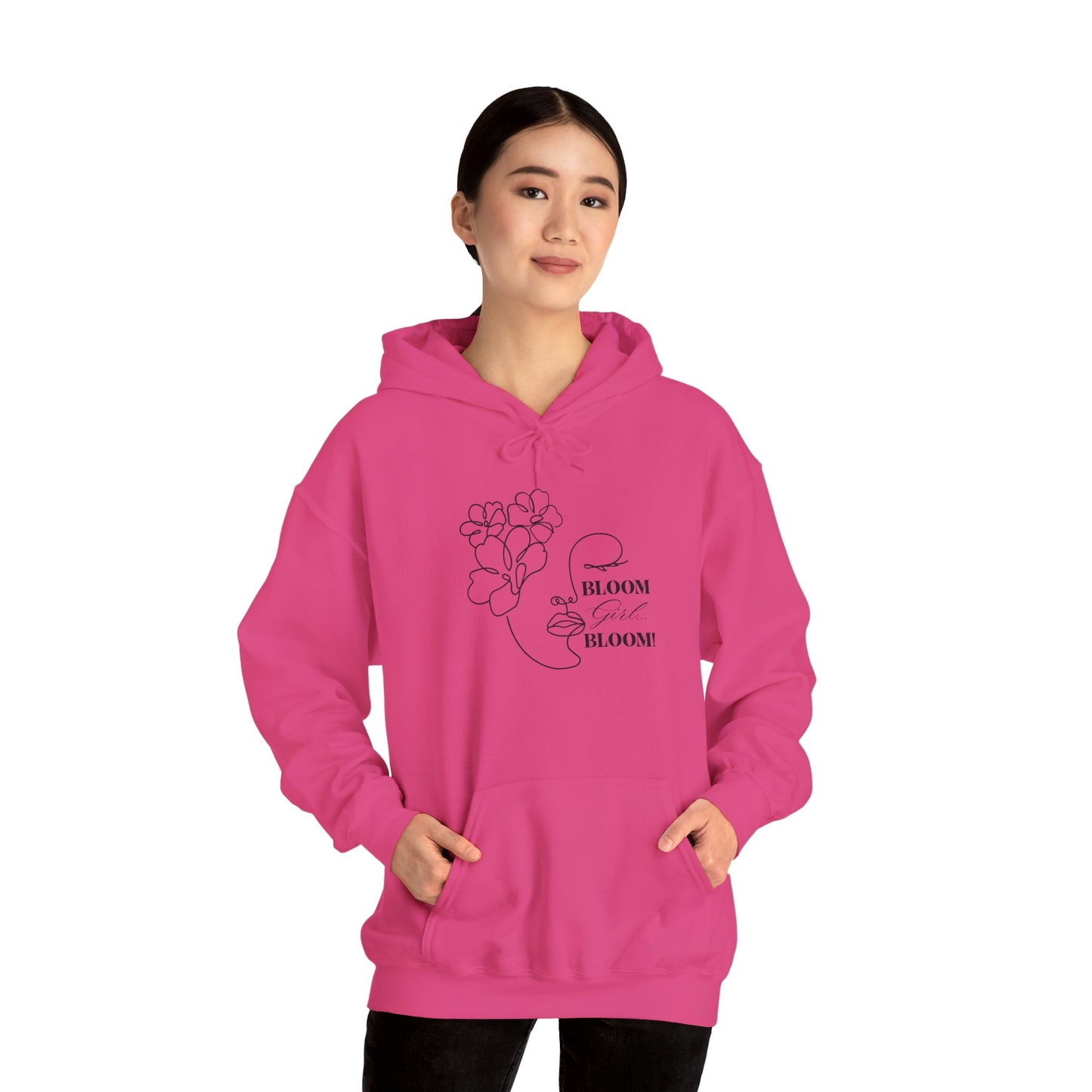Bloom Face Unisex Heavy Blend™ Hooded Sweatshirt | “I’m In My BLOOM Girl Era” Pullover