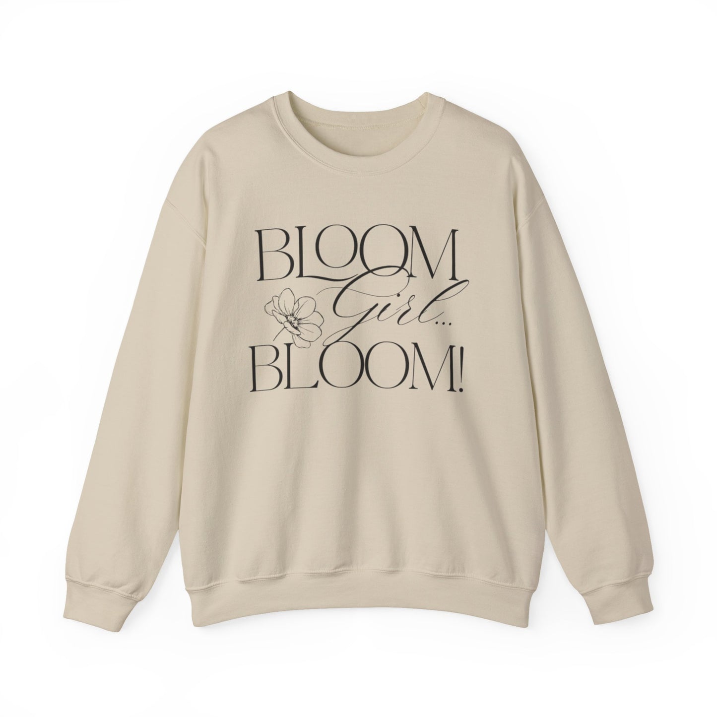 Bloom Face Signature Logo Unisex Heavy Blend™ Crewneck Sweatshirt