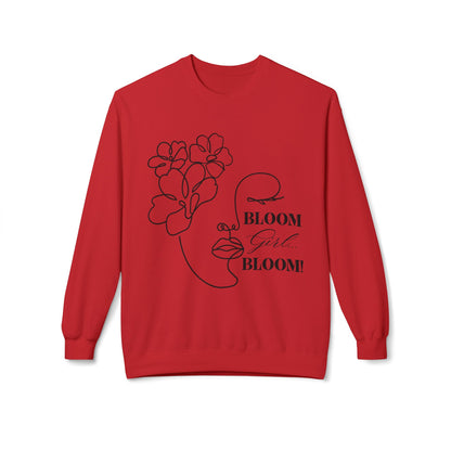 Bloom Face Unisex Midweight Softstyle Fleece Crewneck Sweatshirt | Classic Comfort Pullover