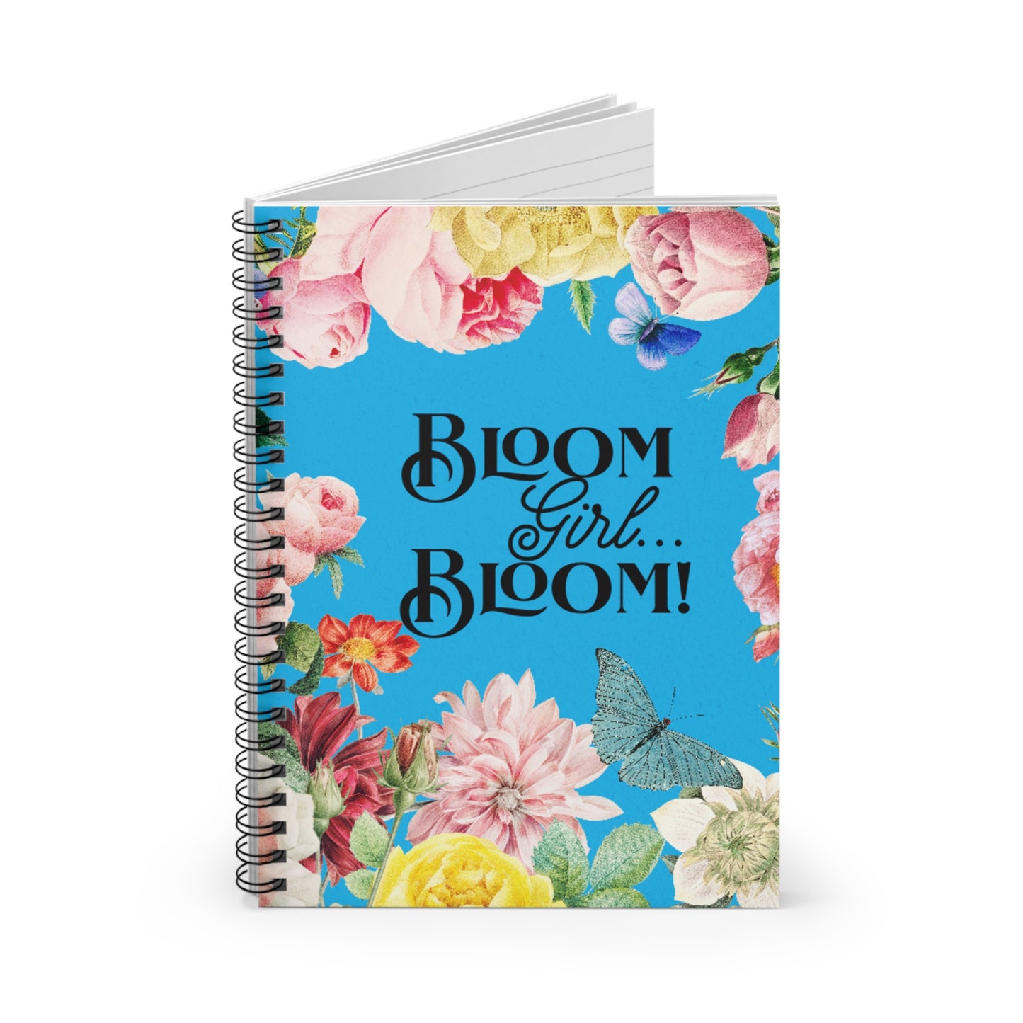 Spiral Notebook – Ruled Line | “I’m in my BLOOM Girl Era” Graphic Journal