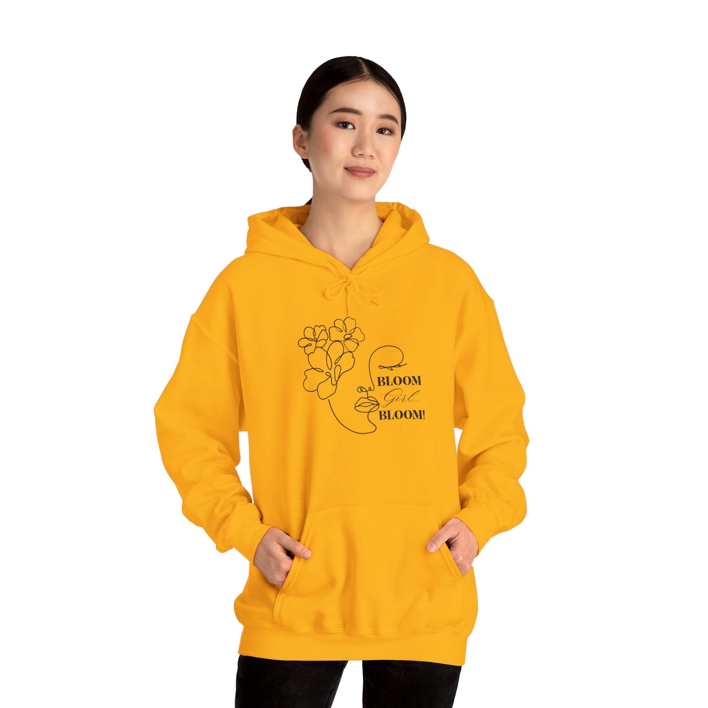 Bloom Face Unisex Heavy Blend™ Hooded Sweatshirt | “I’m In My BLOOM Girl Era” Pullover