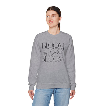 Bloom Face Signature Logo Unisex Heavy Blend™ Crewneck Sweatshirt