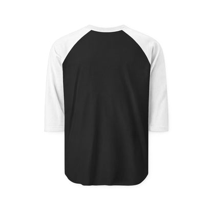 Bloom Face Three-Quarter Sleeve Raglan Shirt | Contrast Sleeve Baseball Tee | S