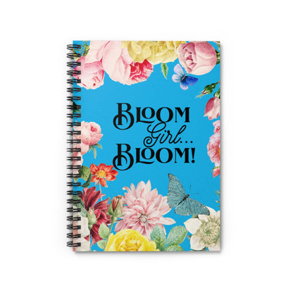 Spiral Notebook – Ruled Line | “I’m in my BLOOM Girl Era” Graphic Journal