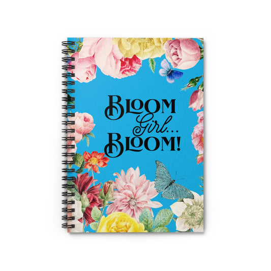 Spiral Notebook – Ruled Line | “I’m in my BLOOM Girl Era” Graphic Journal