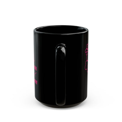 Bloom Face Black Ceramic Mug (11 oz & 15 oz) | “BLOOM Girl Era” Premium Drinkwear