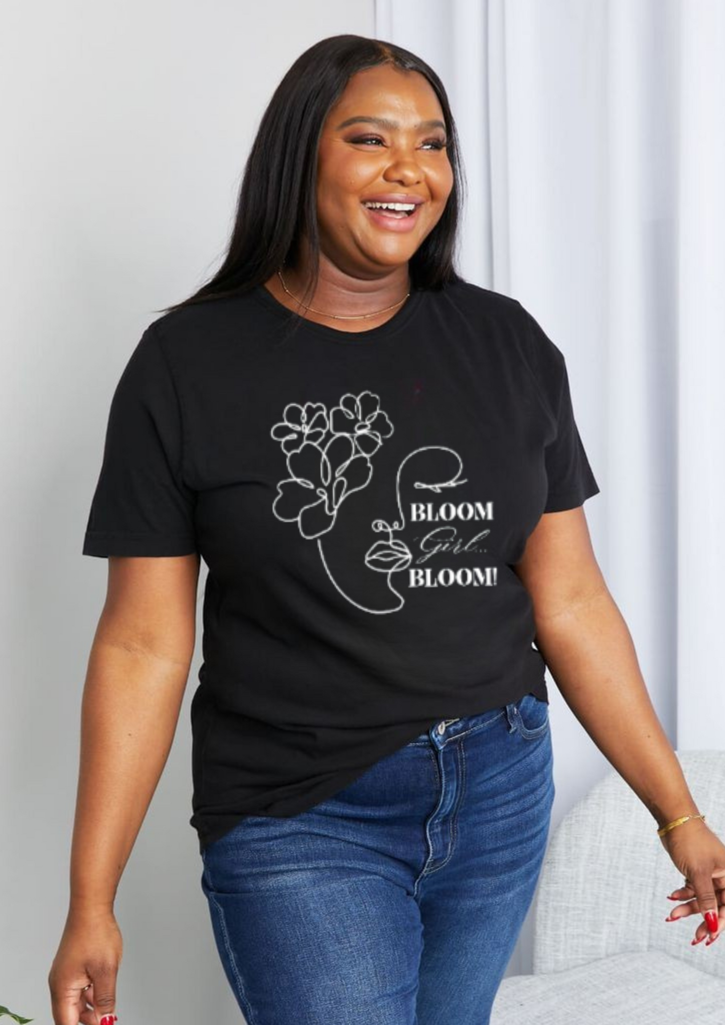 Bloom Face Unisex Jersey Short Sleeve Tee