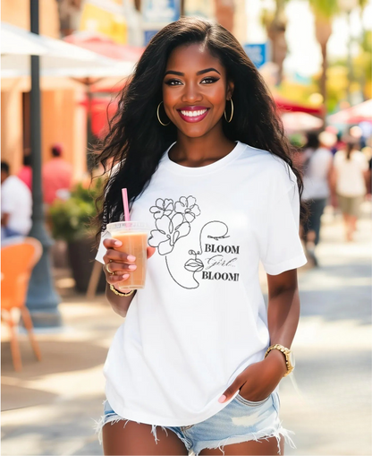 Bloom Face Unisex Jersey Short Sleeve Tee