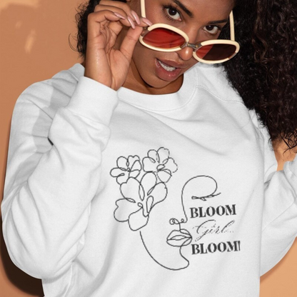 Unisex crewneck sweatshirt ring-spun cotton blend side view