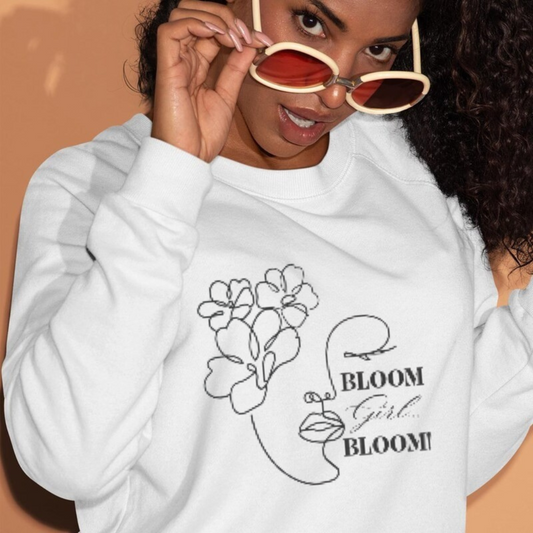 Unisex crewneck sweatshirt ring-spun cotton blend side view